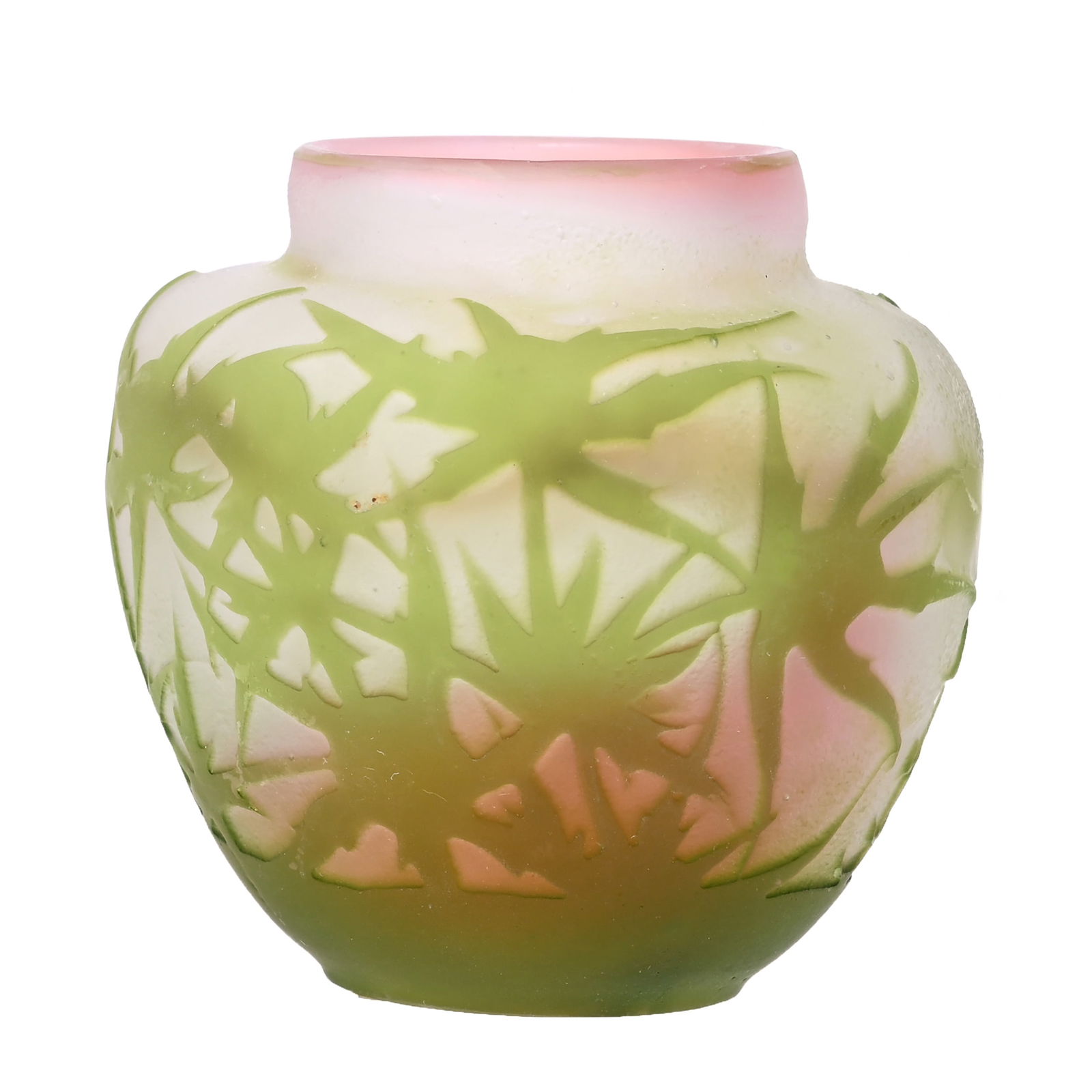 Miniature Vase Signed Galle French Cameo Art Glass (1 of 4)