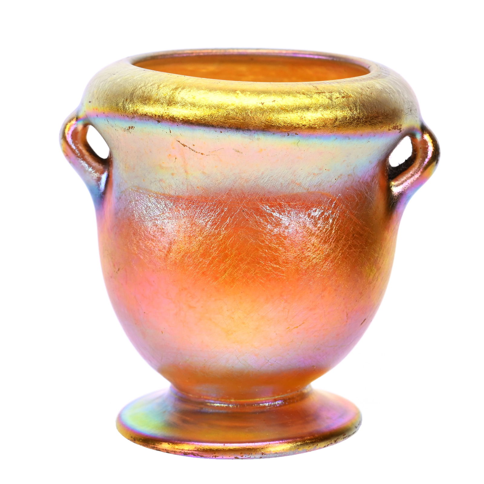 Toothpick Holder Signed LCT #2044B Art Glass (1 of 3)