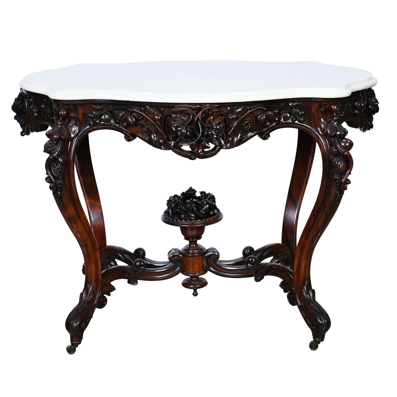 Parlor Table, Rosewood Attributed To Alexander Roux (1 of 6)