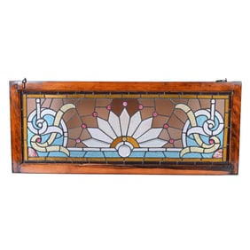 Stained Glass Window, Beautiful Colors & Condition