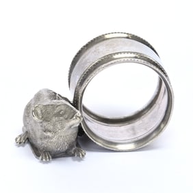Figural Napkin Ring, Mouse