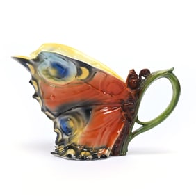 Closed Wing Butterfly Water Pitcher, Royal Bayreuth
