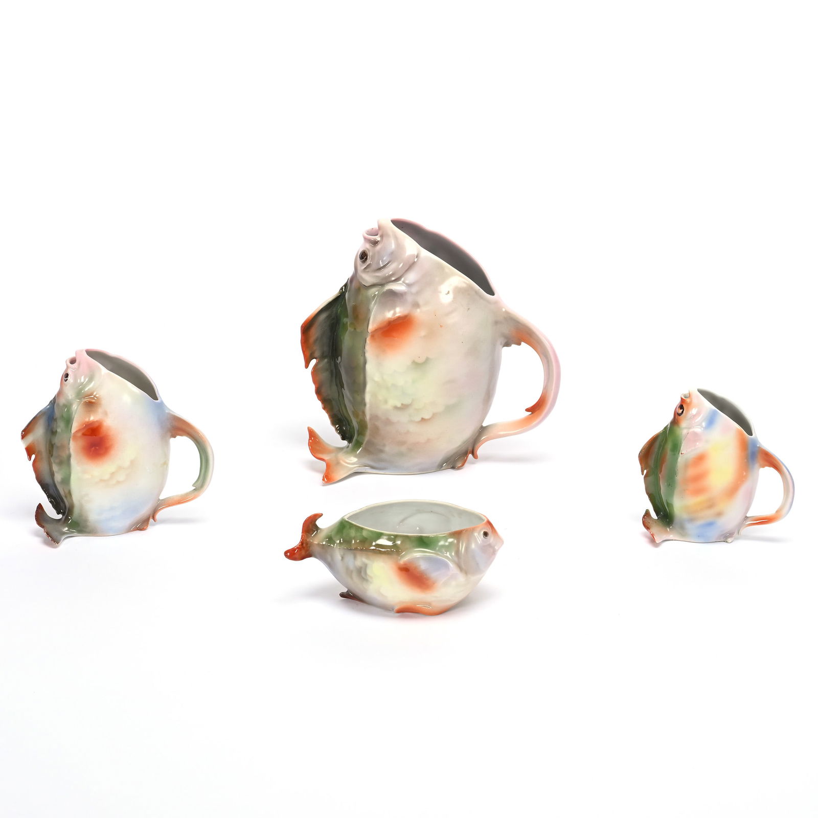 Figural Perch Set, Royal Bayreuth Blue Mark (1 of 3)