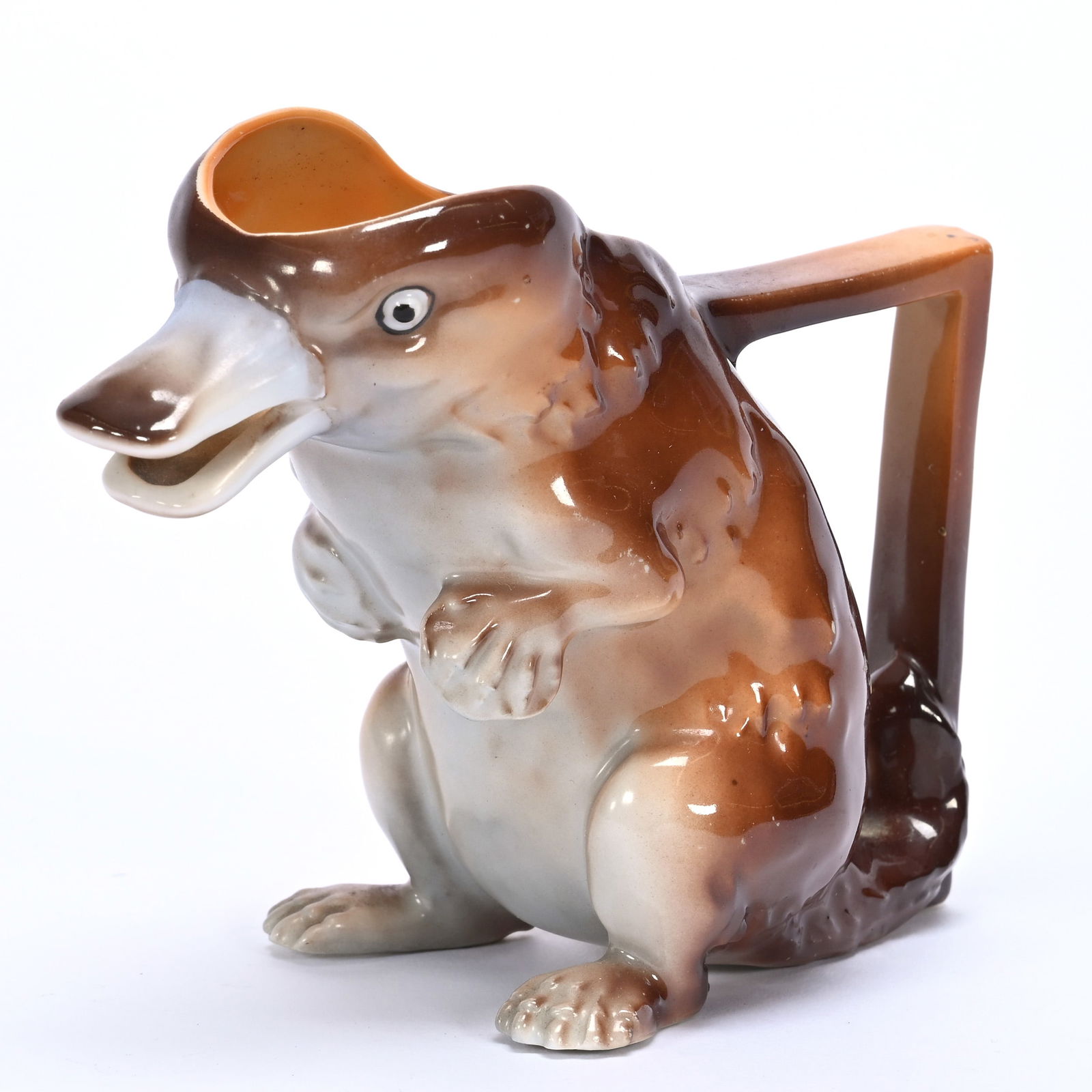 Platypus Creamer, Royal Bayreuth Blue Mark (1 of 3)