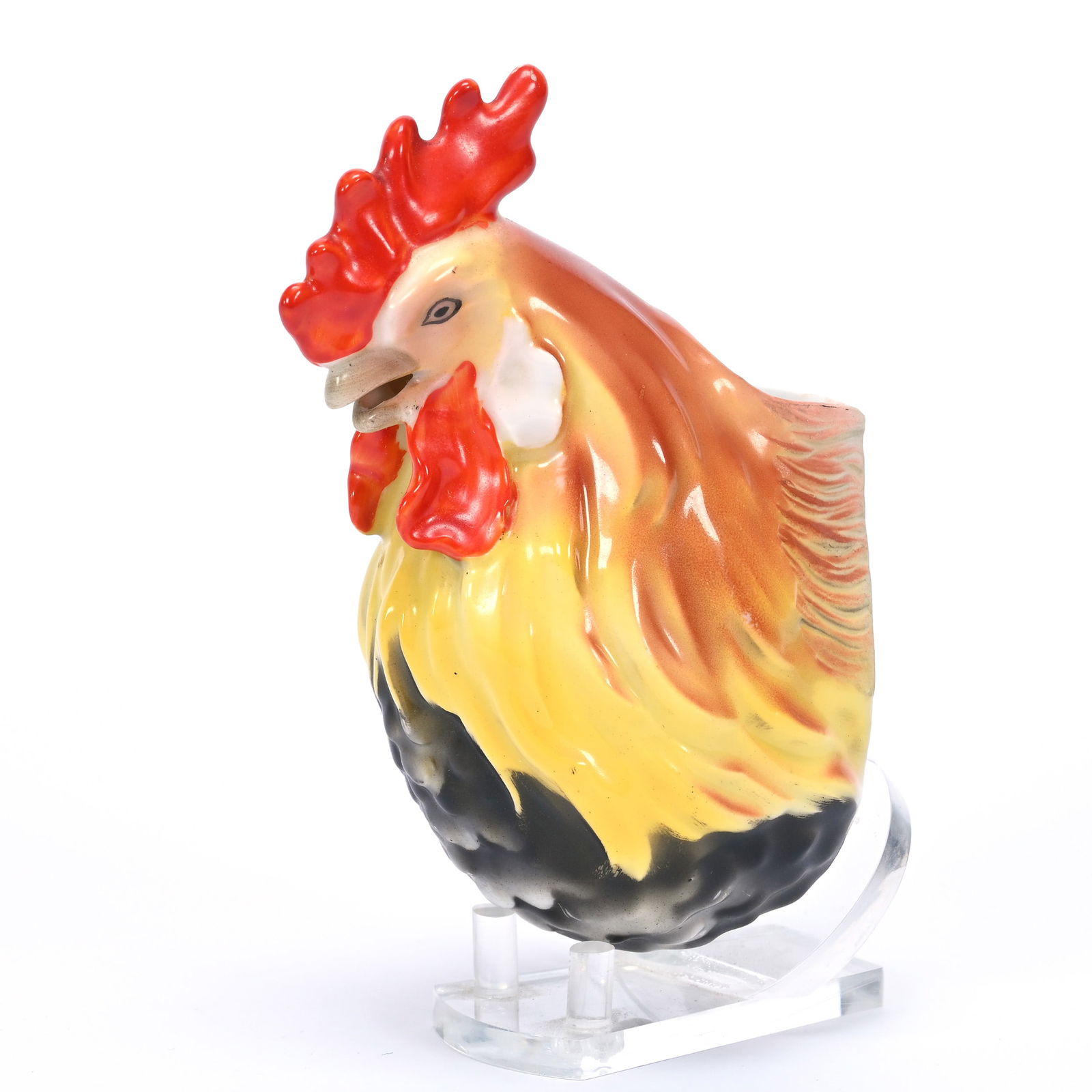Rooster Wall Match Holder, Royal Bayreuth Blue Mark (1 of 3)