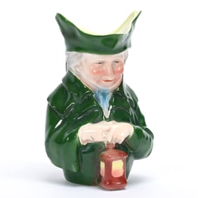 Lamplighter Water Pitcher, Royal Bayreuth Blue Mark