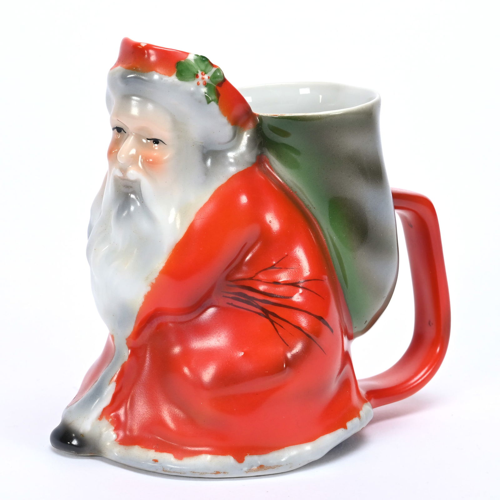 Santa Claus Creamer, Royal Bayreuth Blue Mark (1 of 3)