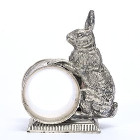 Figural Napkin Ring, Rabbit