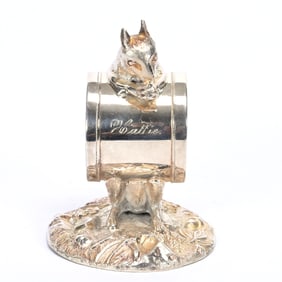 Figural Napkin Ring, Standing Squirrel