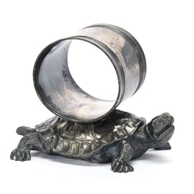 Figural Napkin Ring, Turtle
