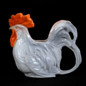 Rooster Creamer, Royal Bayreuth Blue Mark