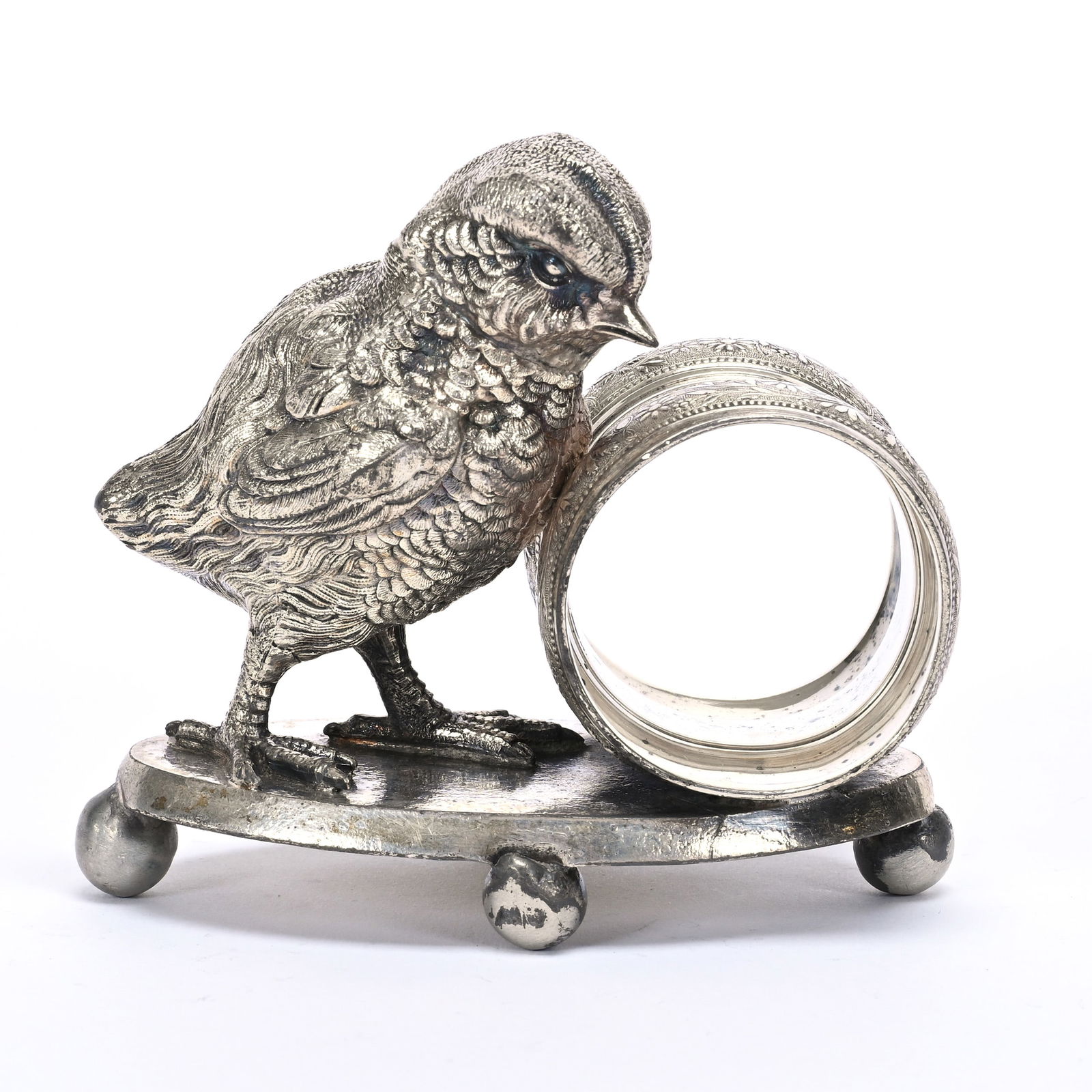 Figural Napkin Ring, Chick (1 of 3)