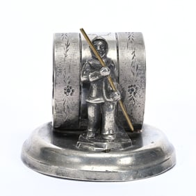 Figural Napkin Ring, Eskimo On Ice