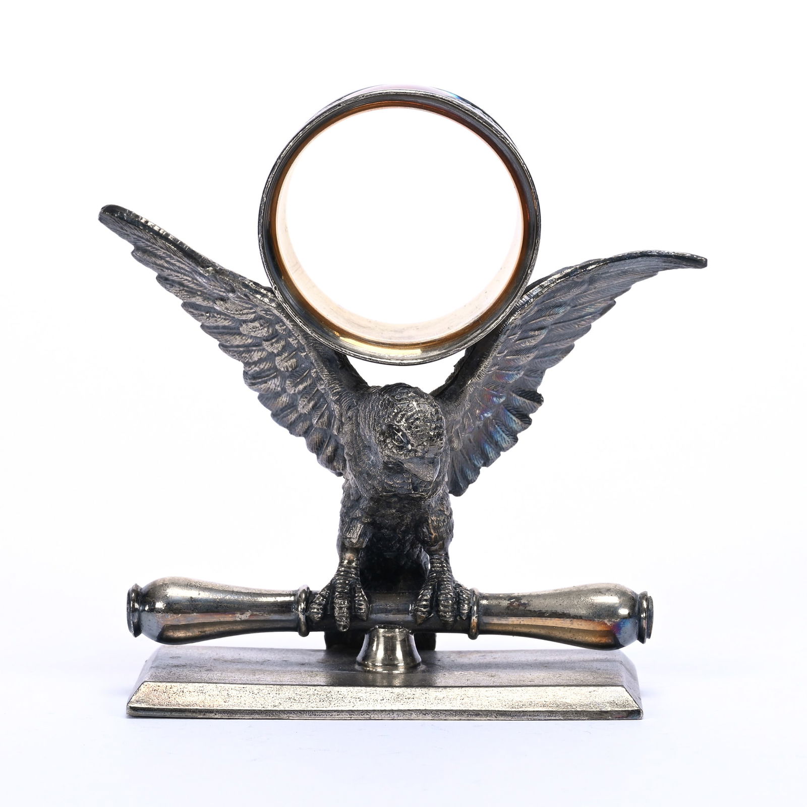 Figural Napkin Ring, Parrot On Perch (1 of 3)