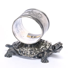 Figural Napkin Ring, Turtle
