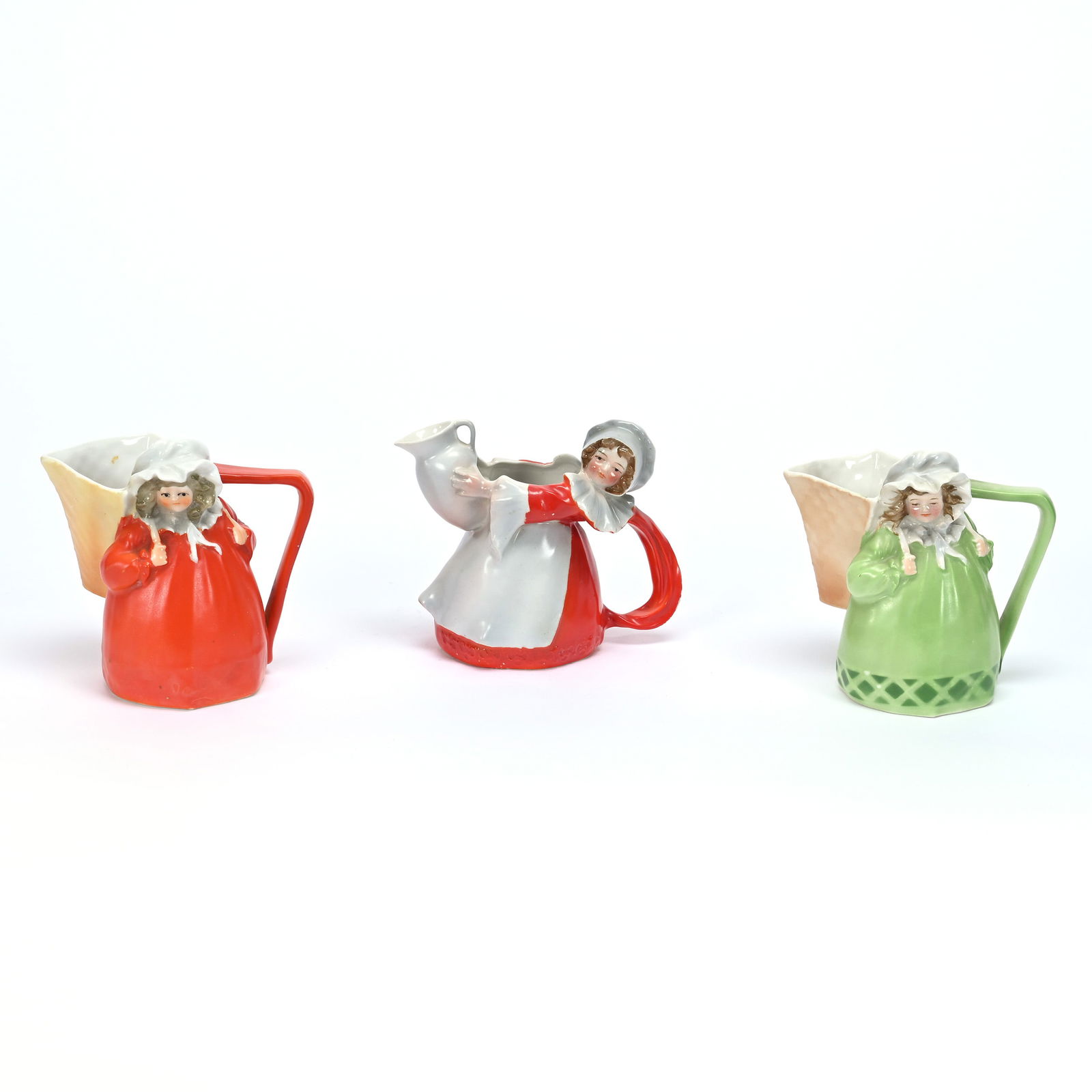 (3) Milk Maid Creamers, Royal Bayreuth Blue Mark (1 of 3)