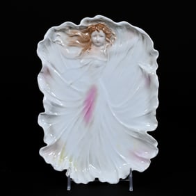 Art Nouveau Lady Dresser Tray, Royal Bayreuth