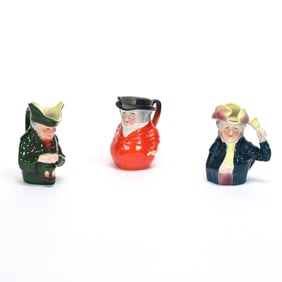 (3) Figural Creamers, Royal Bayreuth Blue Mark