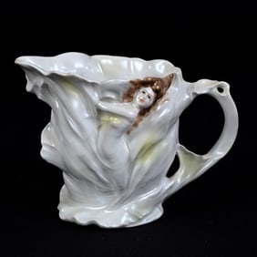 Art Nouveau Lady Creamer, Royal Bayreuth Blue Mark
