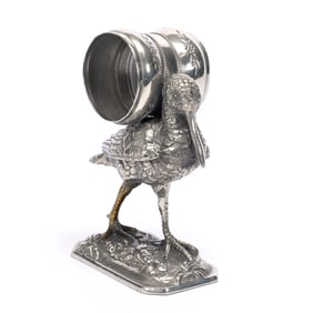 Figural Napkin Ring, Stork