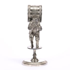 Figural Napkin Ring, Working Man
