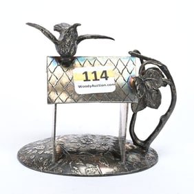 Figural Napkin Ring, Bird & Bird House