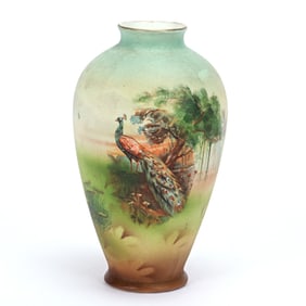 Vase, Royal Bayreuth Blue Mark, Tapestry Finish