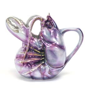 Lobster Water Pitcher, Royal Bayreuth Blue Mark