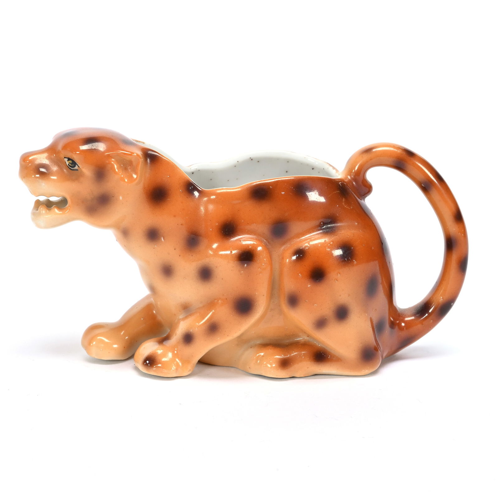 Cheetah Creamer, Rare, Royal Bayreuth Blue Mark (1 of 3)