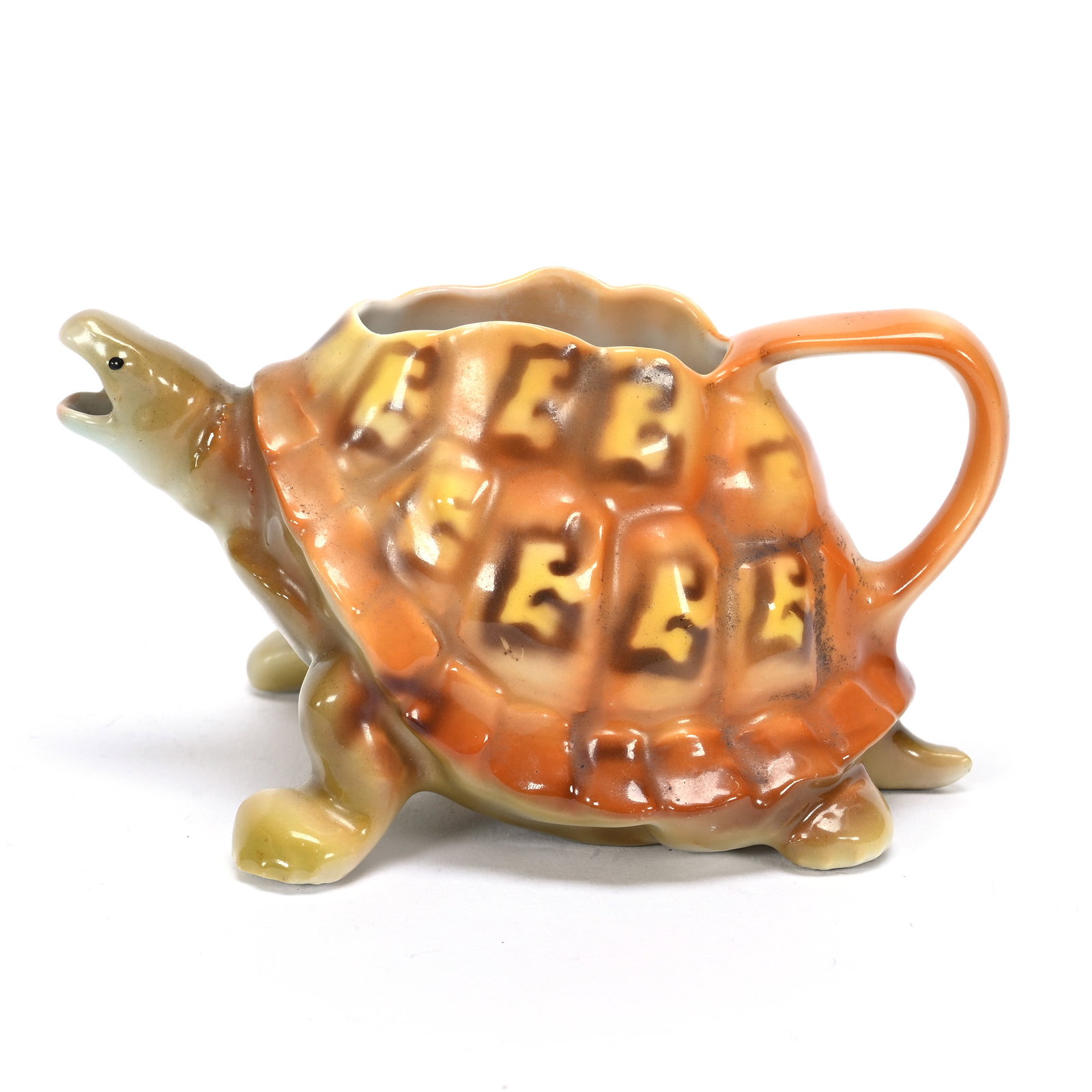 Turtle Creamer, Royal Bayreuth Blue Mark: Turtle Creamer, Royal Bayreuth Blue Mark, 2.5" x 4.5", Private Illinois Collection.