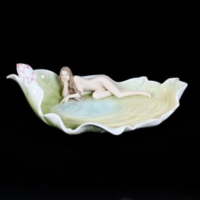 Nude On Waterlily Pad, Unicorn Studio, Contemporary
