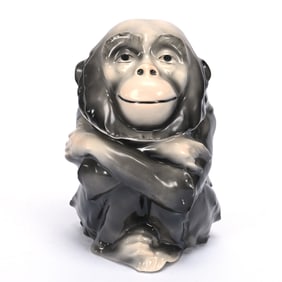 Chimpanzee Humidor, Royal Bayreuth Blue Mark