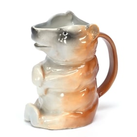 Brown Bear Creamer, Royal Bayreuth Blue Mark