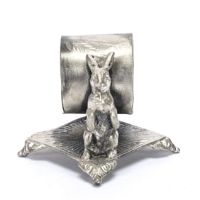 Figural Napkin Ring, Rabbit
