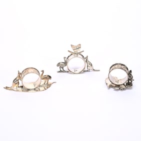 (3) Figural Napkin Rings, Australian Souvenirs