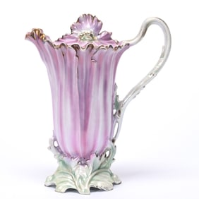 Poppy Chocolate Pot, Royal Bayreuth Blue Mark