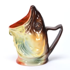 Fish Head Water Pitcher, Royal Bayreuth