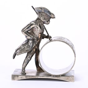 Figural Napkin Ring, Monkey In Cutaway Coat