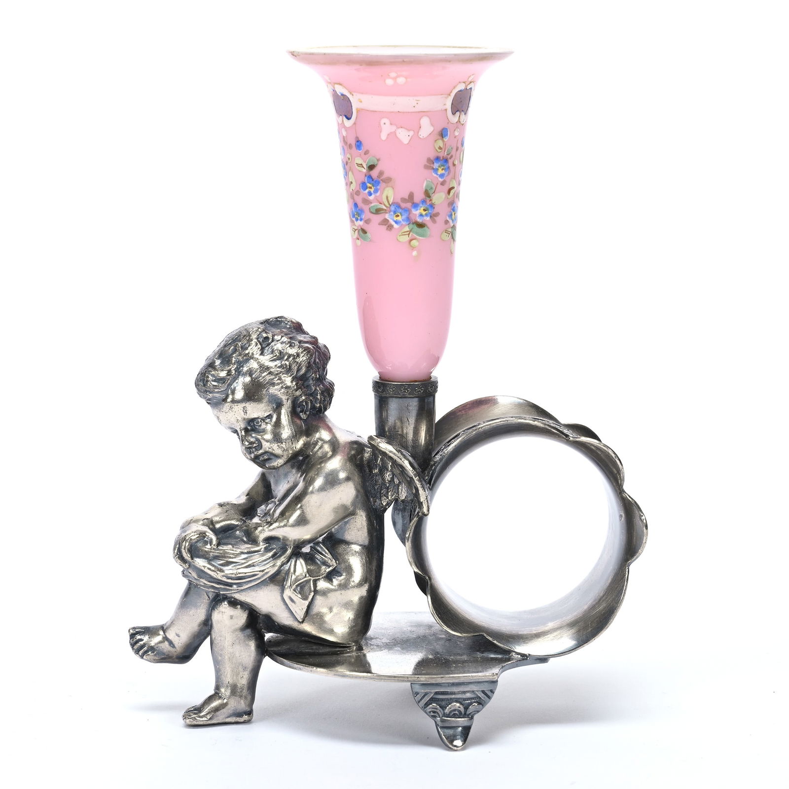 Figural Napkin Ring/Bud Vase, Cherub (1 of 3)
