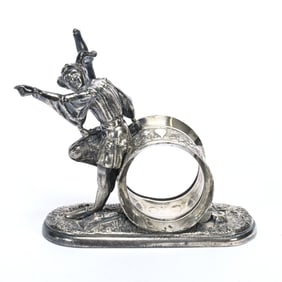 Figural Napkin Ring, Jester, Rare