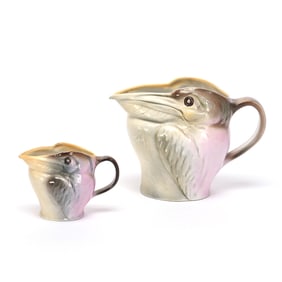 Pelican Pitcher & Creamer, Royal Bayreuth