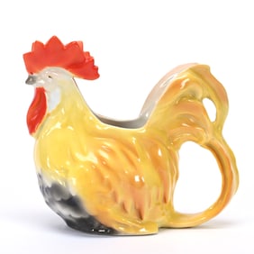 Rooster Creamer, Royal Bayreuth Blue Mark