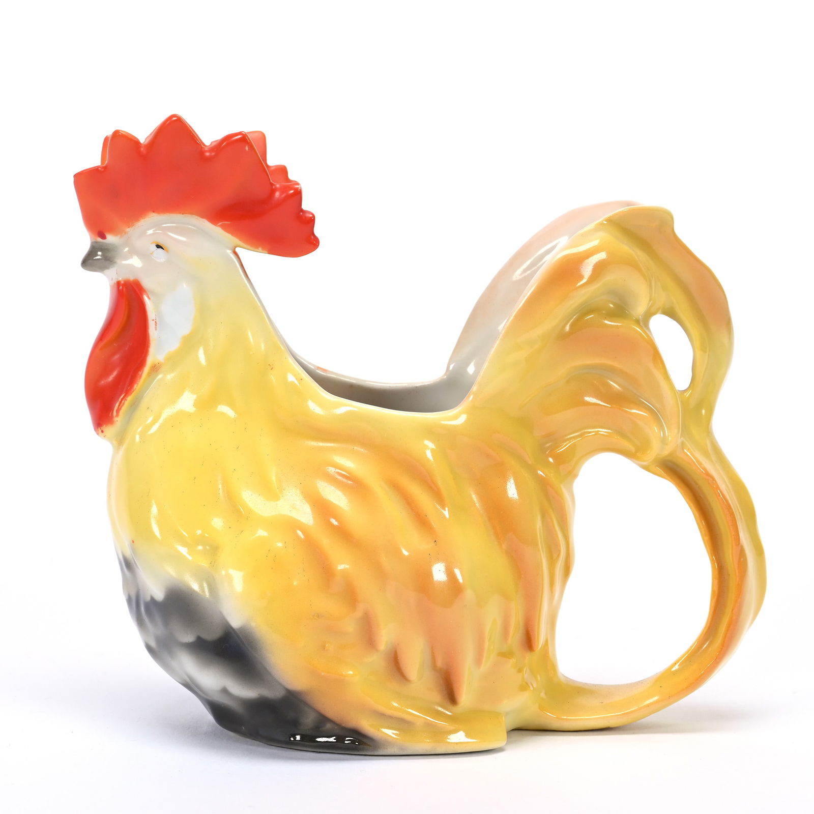 Rooster Creamer, Royal Bayreuth Blue Mark (1 of 3)