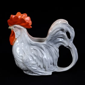 Rooster Creamer, Royal Bayreuth Blue Mark