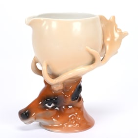 Elk Stirrup Cup, Royal Bayreuth Blue Mark