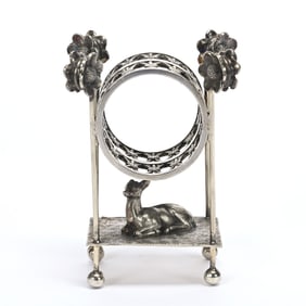 Figural Napkin Ring, Deer Under Napkin Ring