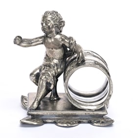 Figural Napkin Ring, Child