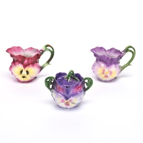 (3) Pansy Items, Royal Bayreuth