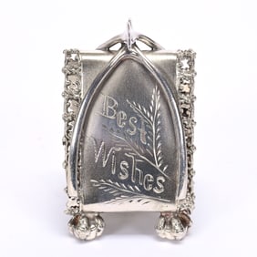 Figural Napkin Ring, Triangular Wishbone Design