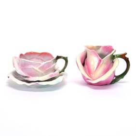 (2) Rose Items, Royal Bayreuth Blue Mark